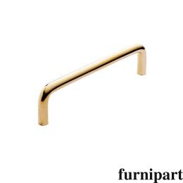 Draadgreep 9mm Onbehandeld messing  leverbaar in 96 en 128mm