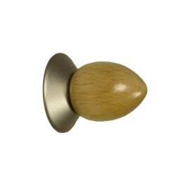 Erden peerknop 30mm champagne beuken