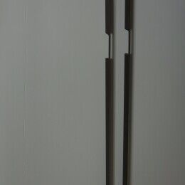 Greep recht a-sym 8x160/1120x1150mm Mat zwart