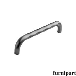 Greep twisted 12x160x172mm Antraciet geborsteld