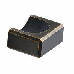 	Knop Fold 18x32x40mm donker antiek brons