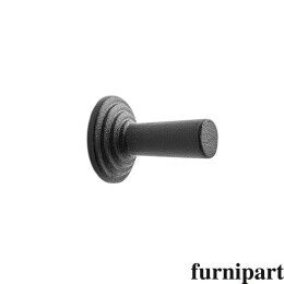 Knop Move Ø-22mm H-30mm Oud zwart