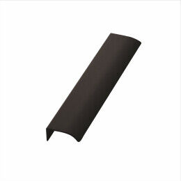 Profiel greep gebogen 42mm diepte  Zwart geborsteld  leverbaar in 5 lengte maten 