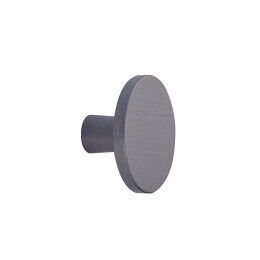 Ronde knop Ø 42mm H-24mm  aluminium antraciet geborsteld