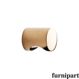 Stiftknop Ø 21 H-26mm Onbehandeld messing