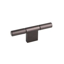 T Knop Point 14x110mm H-40mm Gun metal geborsteld