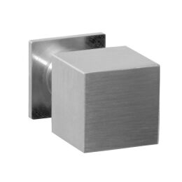 Vierkante RVS knop op poot