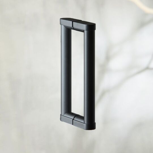 Deurgreep set Ø18  Mat Zwart leverbaar in 3 lengte maten