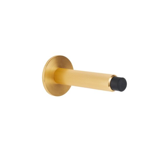 Deurstopper Arpa wall Ø-19mm L-100mm Mat messing geborsteld