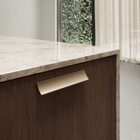 Greep Ciel  Mat messing leverbaar in 3 lengte maten