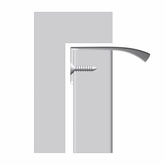 Greep Edge Straight 200mm Glimmend Chroom