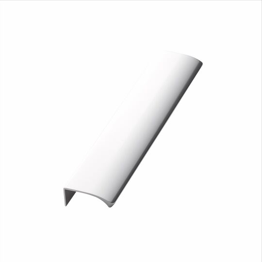 Greep Edge Straight 40mm Hoogglans aluminium