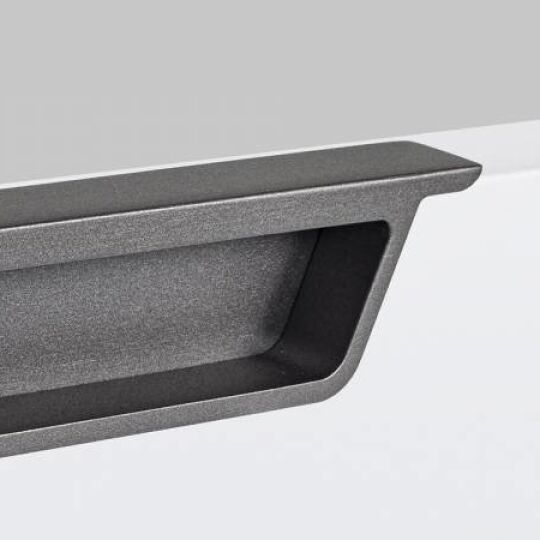 Infrees greep ovaal 35x144x188mm Zwart