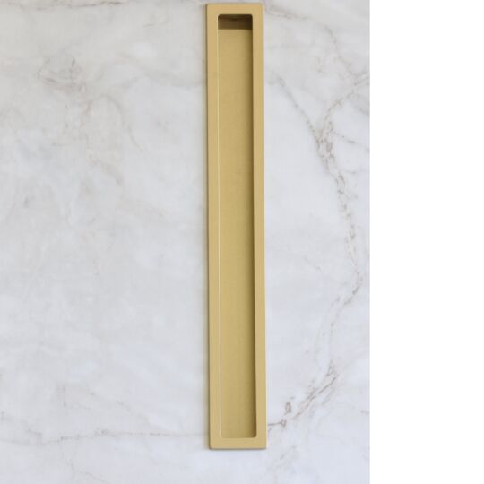 Infreesgreep  Mat messing leverbaar in 2 lengte maten