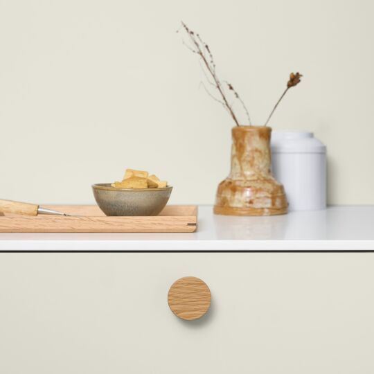 Knop Circle wood Ø 50mm H-24mm Eiken