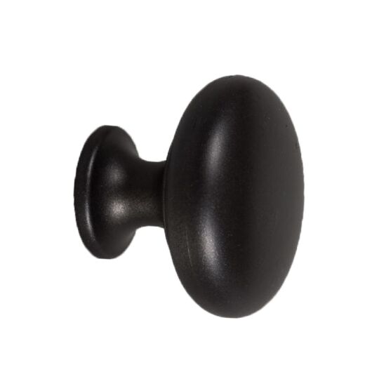 Knop Hertog Ø31mm H-25mm Mat zwart