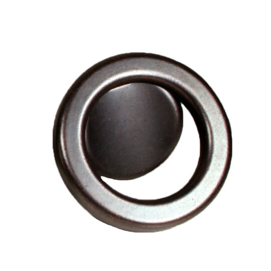 Knop ring Ø 60mm boorafstand 32mm koper oxyde