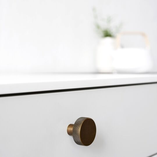 Knop Simon Ø-35mm H-29mm Donker antiek brons