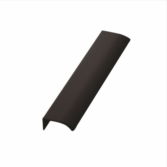 Profiel greep gebogen 42mm diepte  Zwart geborsteld  leverbaar in 5 lengte maten 