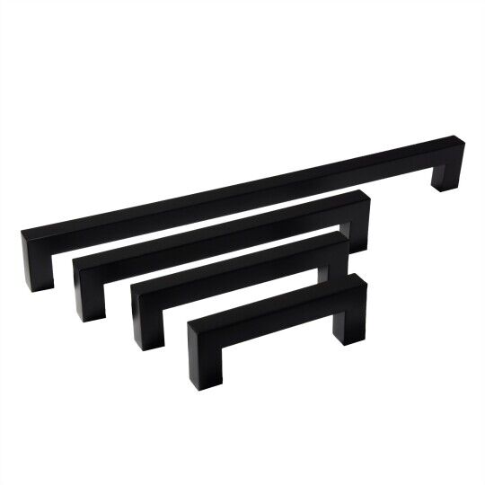 Rodas greep mat zwart  leverbaar in 12 boorafstanden