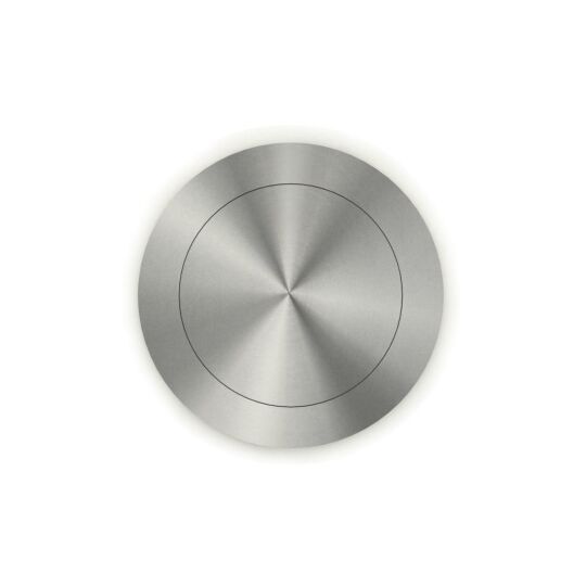 	Ronde indrukgreep Ø 75mm RVS