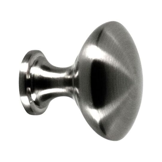 Ronde knop 30mm H-27mm inox look