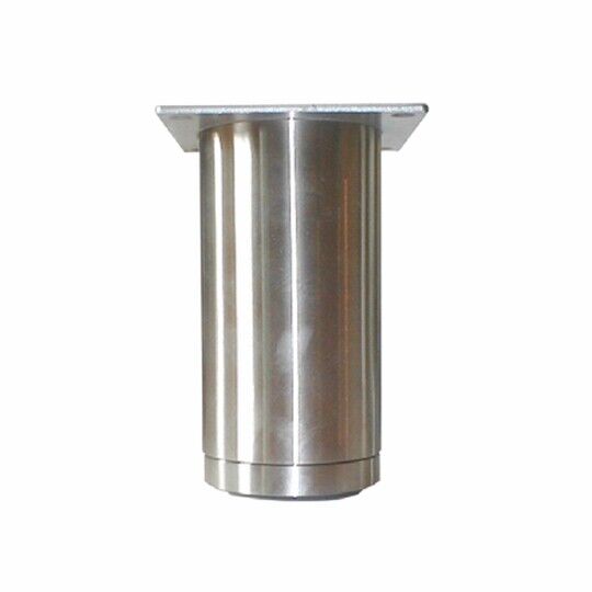 Ronde stelpoot Ø 60mm  Alu met plaat verstelbaar 15mm  