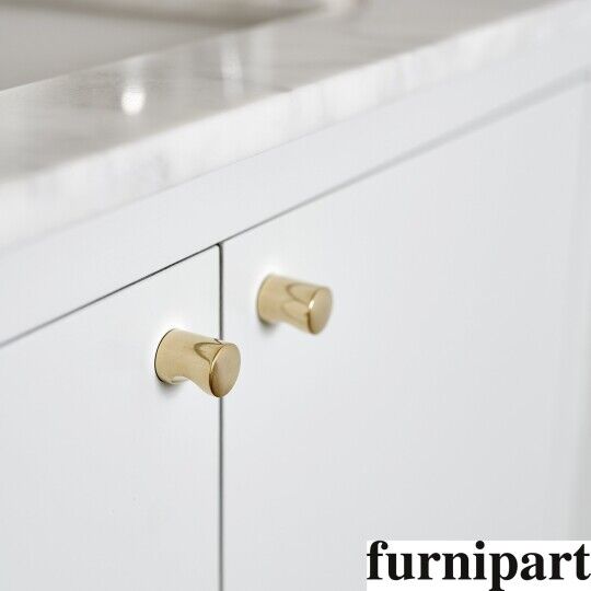 Stiftknop Ø 21 H-26mm Onbehandeld messing