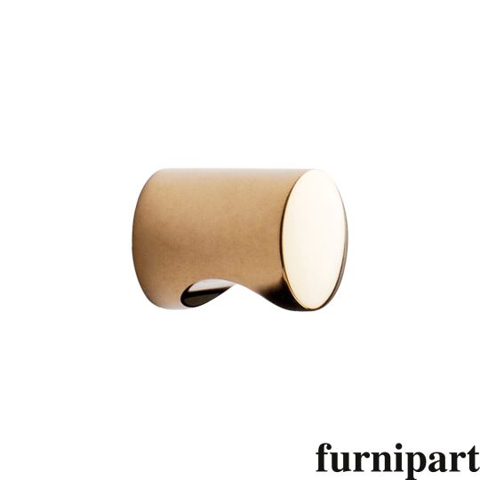 Stiftknop Ø 21 H-26mm Onbehandeld messing