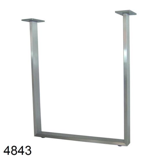 Tafelonderstel 600x700mm RVS geborsteld